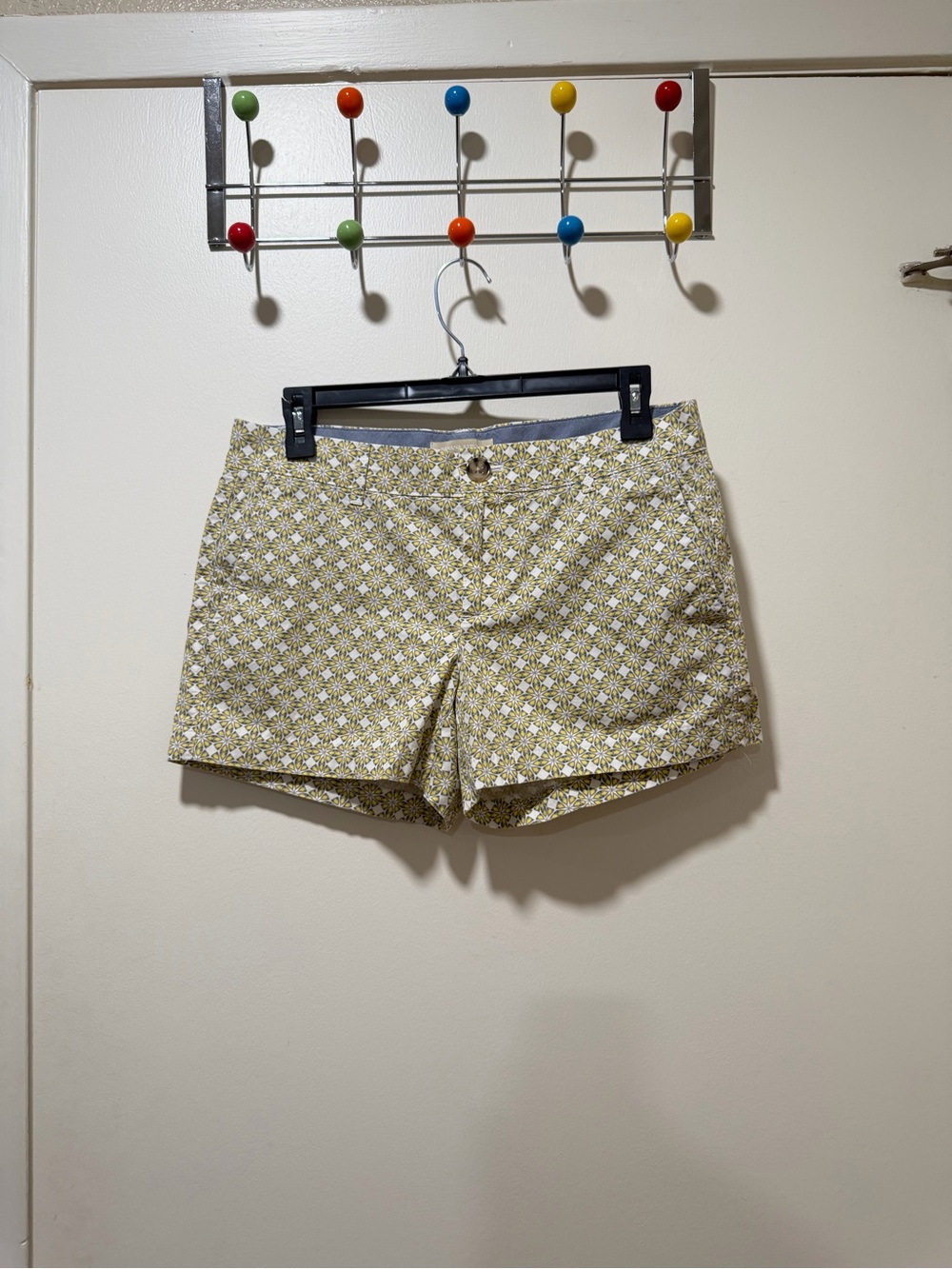 Banana Republic Yellow Floral High-Waist Women’s Shorts